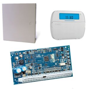 KIT PANEL ALARMA POWERSERIES NEO HS2032 8 /32 ZONAS,TECLADO HS2ICN Y GABINETE PC5002 DSC